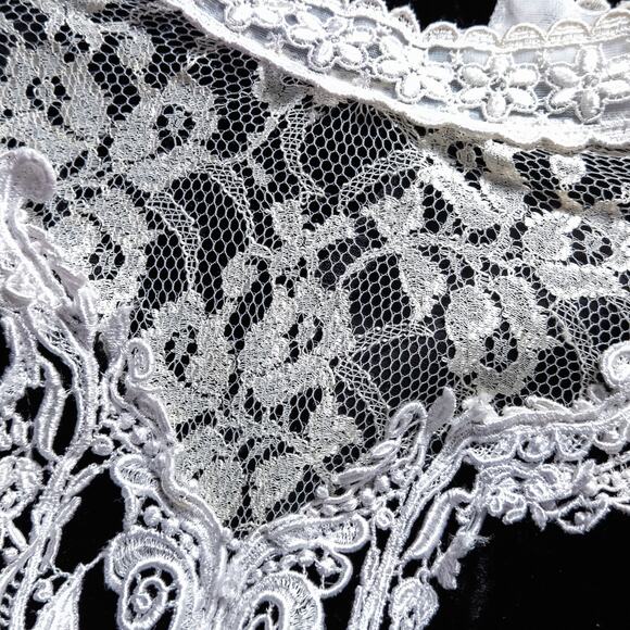 Scott McClintock Women’s Dress Dark Romantic Crushed Velvet Lace Vintage Sz 10 - Picture 10 of 13